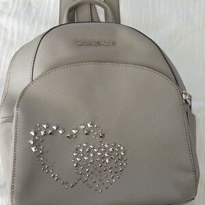 Michael Kors Silver Studded Backpack